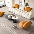 Modern Sofa Coffee Table Combination Sofa Coffee Table 3d model