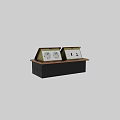 Dual Compartment Desktop Power Outlet Box With Power Sockets USB Ports And Metal Housing Design