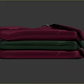 Folded Magenta Polo Shirt With Zipper Collar On Dark Background