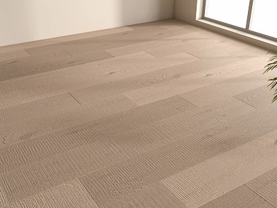 Light Tone Wood Flooring With Natural Grain Texture In Bright Indoor Space 3d model