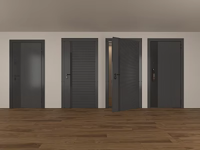 Modern swing door entry door 3d model Modern swing door entry door 3d model