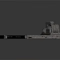 Heavy Duty Industrial Metal Grated Conveyor Platform With Small Drive Motor