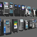 Bank Modern Self Service Terminals And Digital Devices For Customer Convenience