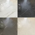 Marble Floor Tiles In Different Colors With Decorative Balls For Interior Home Design