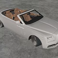 Rolls Royce Luxury Convertible Dark Gray Exterior With Brown Interior And Black Wheels