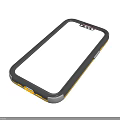 Smart Machine Phone Case With Black Frame And Yellow Base Design 3d model