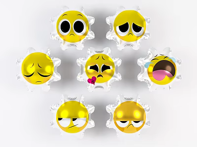 Modern Balloon Home Decoration Balloon Beauty Chen Pendant 3d model