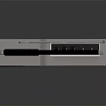 Vintage Cassette Radio With Silver Body Black Handle Control Panel And Display Screen