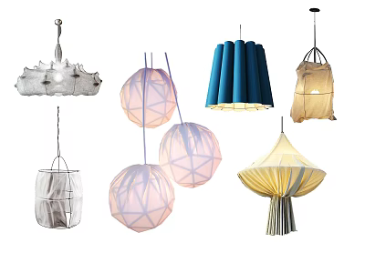 Creative Modern Pendant Lights With Various Shapes And Unique Designs For Home Decor 3d model