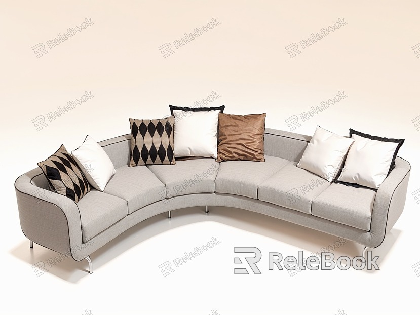 Furniture Sofa Sofa Coffee Table Combination model