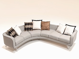 Furniture Sofa Coffee Table Combination 3d model