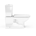 Modern White Ceramic Toilet for Bathroom with Sleek Design and Clean Lines