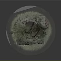 Rustic Stone Well Structure With Small Tree Roof And Surrounding Grass