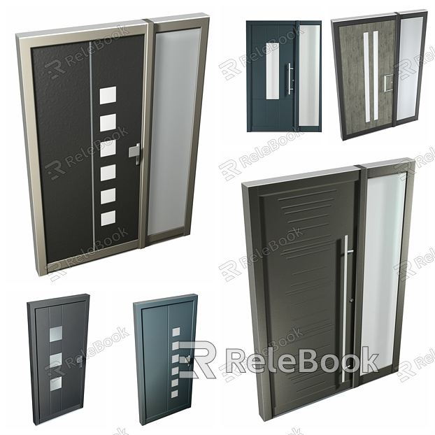 Modern child door swing door combination model