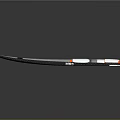 Gray And Orange NAISH Surfboard Featuring Brand Logo And Carbon Fiber Edge Design