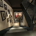 Modern Retail Showroom Interior With Display Shelves Seating And Ambient Lighting