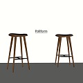 Modern Bar Chair Middle Ancient Bar Chair Bar Chair 3d model