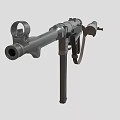 Machine Pistole mini submachine gun small submachine gun machine gun machine gun light machine gun low face number low model film and television level 3d model