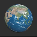 Stunning Earth View From Space Showing Blue Oceans And White Clouds