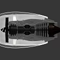 Modern Engine Jet Engine Aircraft Engine 3d model