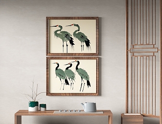 New Chinese Decorative Painting 3d model