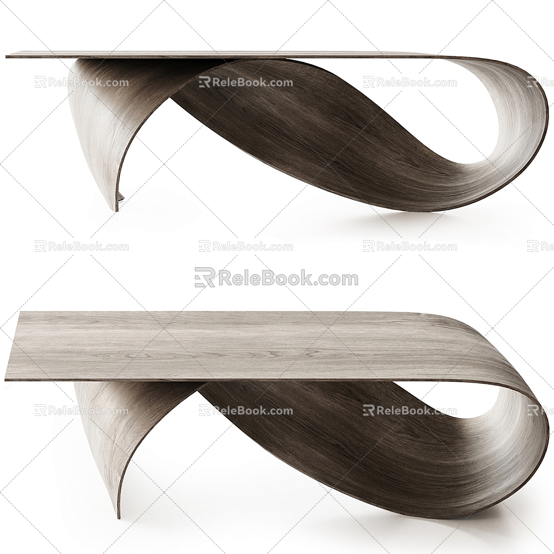 Pierre Renart Solid Wavy Coffee Table 3d model