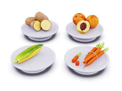 Modern fruit 3d model
