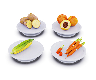 Modern fruit 3d model