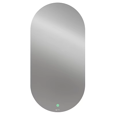 Modern Sleek Frameless Oval Mirror Decorative for Home Bathroom Living Room 3d model