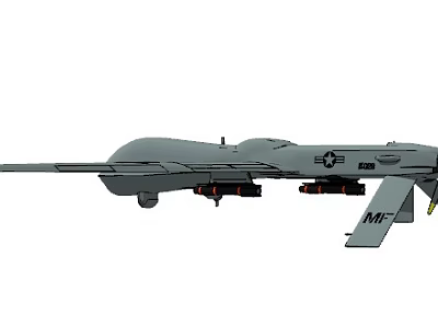 Modern drones American Predator drone 3d model