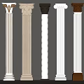 Gypsum Column Decorative Column 3d model