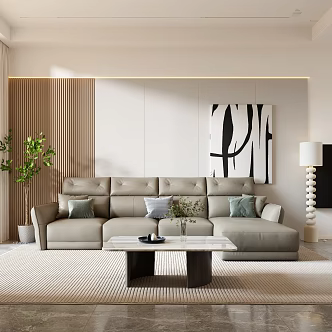 Modern Home Living Room 3d model