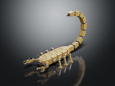 modern mechanical scorpion machine scorpion 3d model