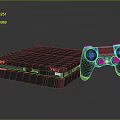 Modern game machine home game machine Nintendo game machine 3d model