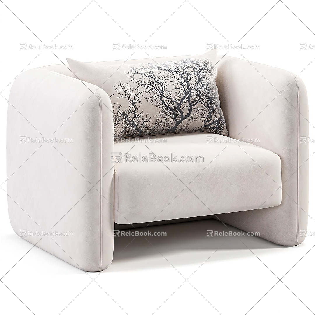 Single Sofa Single Sofa Sofa Casual Sofa 3d model