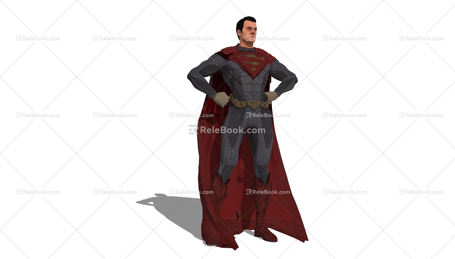 Modern Anime Character Justice League Superman 3d model