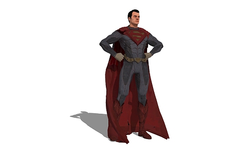 Modern Anime Character Justice League Superman 3d model