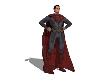 Modern Anime Character Justice League Superman 3d model