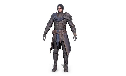 Soldier Man Medieval Warrior Game Character 3d model