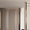 Modern metal screen partition 3d model