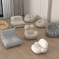 Modern Lazy Sofa Single Sofa Casual Sofa 3d model