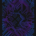 Science and technology element circuit element circuit line science and technology line 3d model