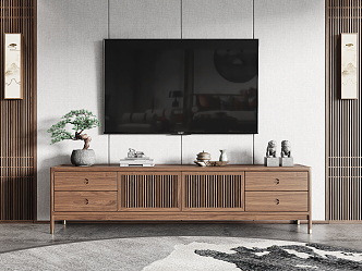 New Chinese TV Cabinet 3d model