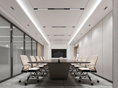 Meeting Room Meeting Room Small Meeting Room Board Meeting Room Company Meeting Room Meeting Space Blouver Glass Partition Meeting Table Simple Wind Meeting Space 3d model