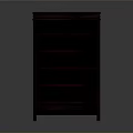 Dark Wooden Bookcase Furniture with Multiple Shelves and Classic Design