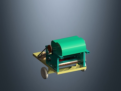 modern threshing machine 3d model