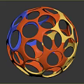 Sports Equipment Colorful Perforated Training Ball With Orange Blue Yellow Hole Pattern