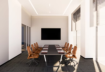 Modern Conference Room 3d model