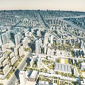Birds Eye View Planning of Urban City Layout with High Rise Buildings and Roads
