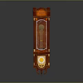 Floor Clock Big Clock Retro Clock Retro Clock Retro Clock Large Clock Pendulum Furnishings 3d model